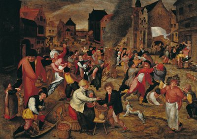 The Fires of St. Martin by Maerten van Cleve